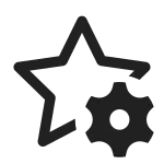 Star Settings SVG Icon